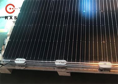 Bifacial All Black Solar Panels , Monocrystalline Pv Solar Panels With Junction Box