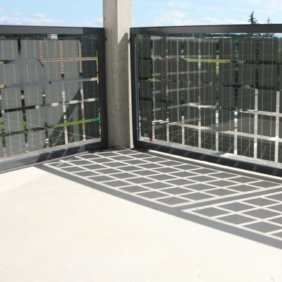 Bifacial High Power Solar Panels Customized Glass Solar Panel Cost For Sunroom