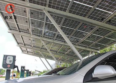 3.0KWp Solar Car Charging Station , Solar Car Parking Shed 2.5m~4m Height