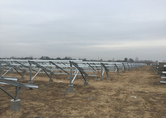 Renewable Energy System 60 Degree Solar Ground Mounting Structure