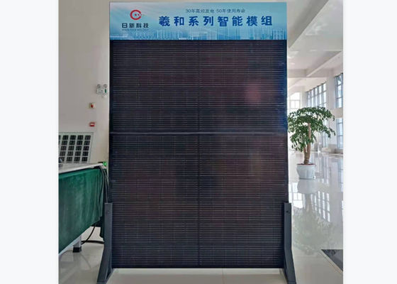 Full Black Monocrystalline BIPV Solar Panels Double Glass Solar Panels 470W