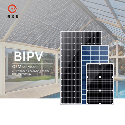 Transparent BIPV Solar Panels Photovoltaic For Greenhouse And Window Roof Tiles