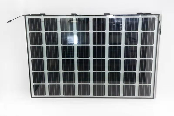 CE BIPV Monocrystalline PV Module Transparent Glass Monocrystalline Solar Panels