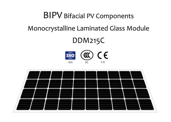 High Effiency Double Glass PV Modules Monocrystalline Bifacial For Solar System