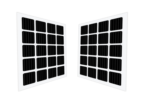 Monocrystalline Bifacial BIPV Solar Panels Self Cleaning Coated Glass For Roof