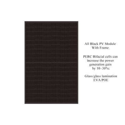 Bifacial Solar PV Module Solar Panel 315w Monocrystalline